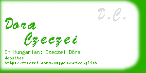 dora czeczei business card